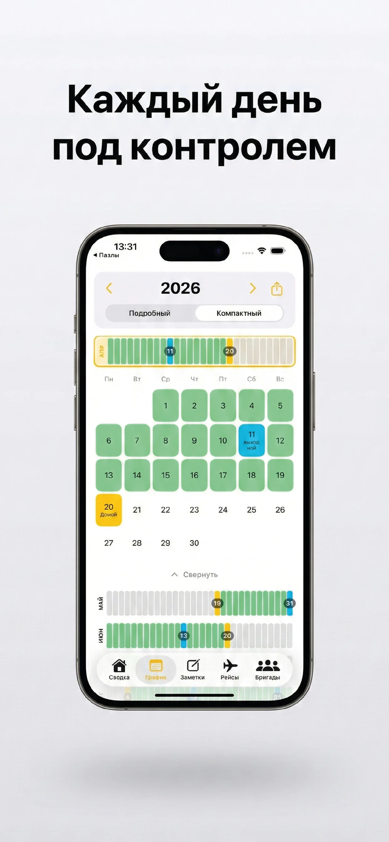 Вахта iOS — настройки